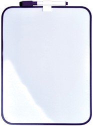 Whiteboard Desq 21.5x28cm + marker paars profiel 1 Stuk