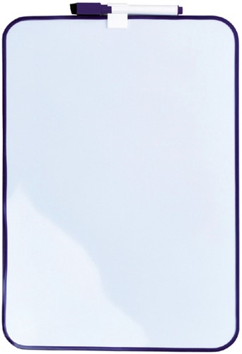 Whiteboard Desq 24x34cm + marker paars profiel 1 Stuk