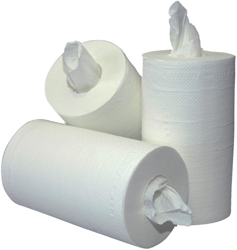 Poetspapier Cleaninq klein 1laags 11x120m wit 11 Rol-2