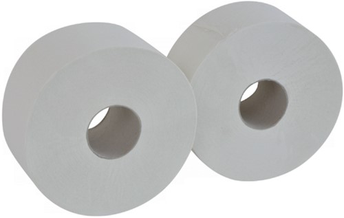 Toiletpapier Cleaninq jumbo klein 2laags 170m wit 12 Rol