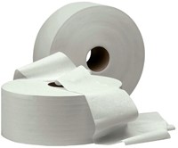 Toiletpapier Cleaninq T1 jumbo groot 6x380m wit 6 Rol-3