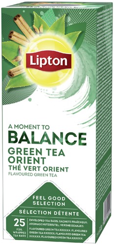 Thee Lipton Balance green tea orient 25x1.5gr 25 Stuk