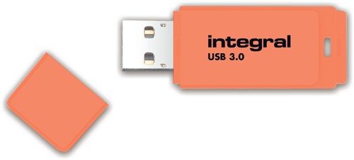 USB stick 3.0 Integral Neon USB-A 64GB oranje 1 Stuk
