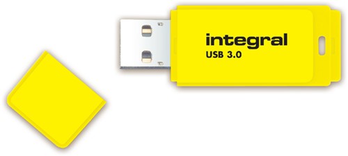 USB stick 2.0 Integral Neon USB-A 16GB geel 1 Stuk-3