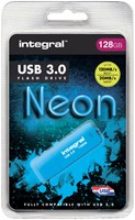 USB stick 3.0 Integral Neon USB-A 128GB blauw 1 Stuk