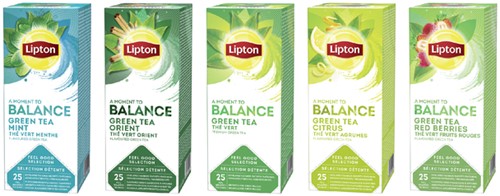 Thee Lipton Balance green tea mint 25x1.5gr 25 Stuk-2