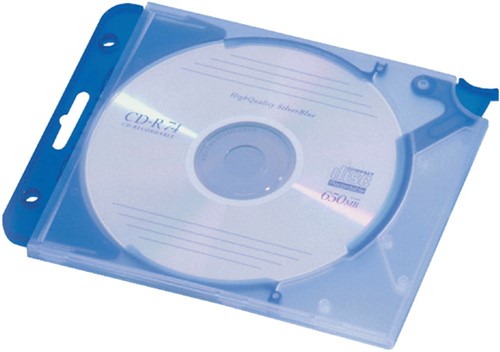 Cd opbergmap Quickflip compleet blauw 5 stuks 5 Stuk