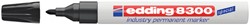 Viltstift edding 8300 industrie rond 1-3mm zwart 1 Stuk