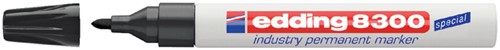 Viltstift edding 8300 industrie rond 1-3mm zwart 1 Stuk