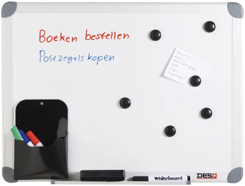 Whiteboard Desq 600x900mm kunststof draagtas 1 Stuk