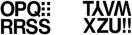 Etiket HERMA 4188 33mm letters O-Z zwart 16st 1 Vel
