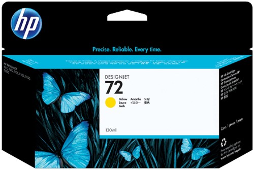 Inktcartridge HP C9373A 72 geel 1 Stuk