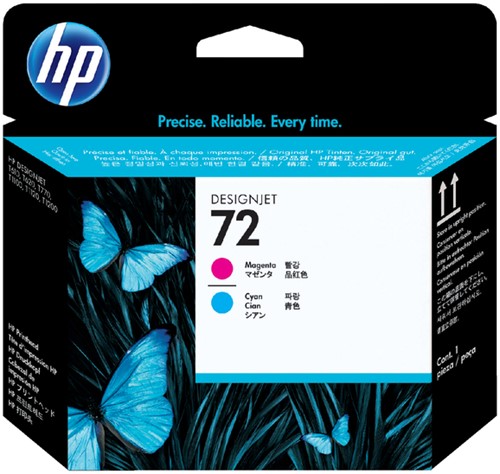 Printkop HP C9383A 72 rood + blauw 1 Stuk