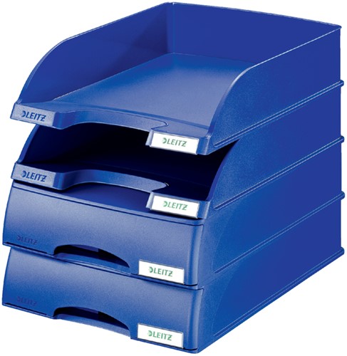 Brievenbak Leitz Plus met lade A4 maxi blauw 1 Stuk-3