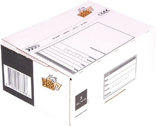 Postpakketbox 2 CleverPack 200x140x80mm wit 1 Stuk