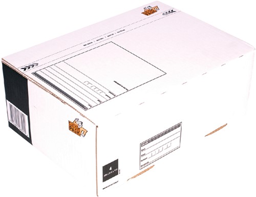 Postpakketbox 4 CleverPack 305x215x110mm 25st wit 25 Stuk