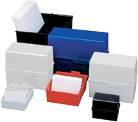 Kaartenbak Han A6 300krt breed kstof blauw 1 Stuk-2