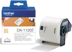 Etiket Brother DK11202 verzendlabel 62x100mm wit 300 Stuk