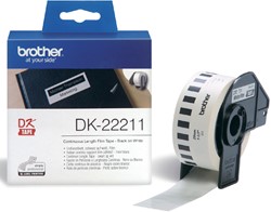 Etiket Brother DK22211 doorlopend 29mm 15m wit 15.24 Meter