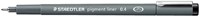 Fineliner Staedtler pigment 308 0.4mm zwart 1 Stuk