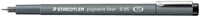 Fineliner Staedtler pigment 308 0.05mm zwart 1 Stuk