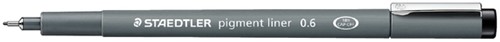 Fineliner Staedtler pigment 308 0.6mm zwart 1 Stuk