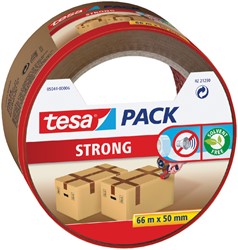 Verpakkingstape tesapack Strong 66mx50mm bruin 1 Rol
