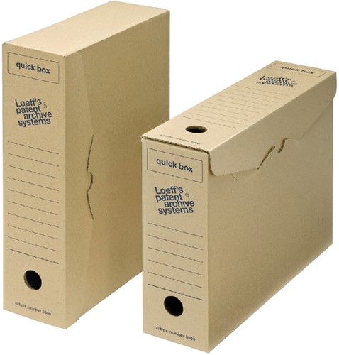 Archiefdoos Loeff quick box 3000 A4 335x240x80 1 Stuk