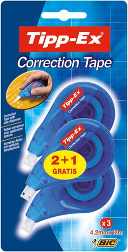 Correctietape Tipp-Ex zijwaarts 4.2mm 3 Stuk