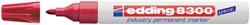Viltstift edding 8300 industrie rond 1-3mm rood 1 Stuk