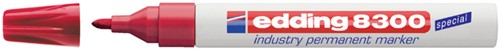 Viltstift edding 8300 industrie rond 1-3mm rood 1 Stuk