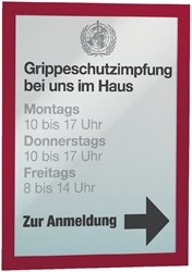 Duraframe Durable 487203 A4 rood 2 stuks 2 Stuk