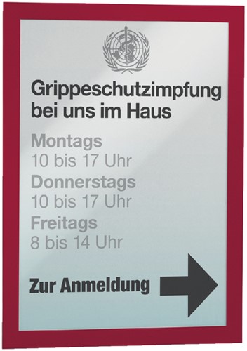 Duraframe Durable 487203 A4 rood 2 stuks 2 Stuk