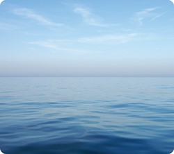 Muismat Fellowes natuur blauwe oceaan 228x203mm 1 Stuk