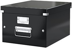 Opbergdoos Leitz WOW Click Store middel zwart 1 Stuk