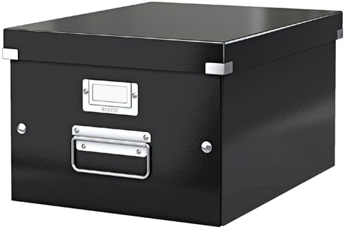Opbergdoos Leitz WOW Click Store middel zwart 1 Stuk