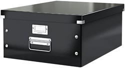 Opbergdoos Leitz WOW Click Store groot zwart 1 Stuk