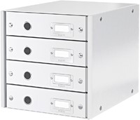 Ladenkast Leitz WOW Click Store 4 laden wit 1 Stuk