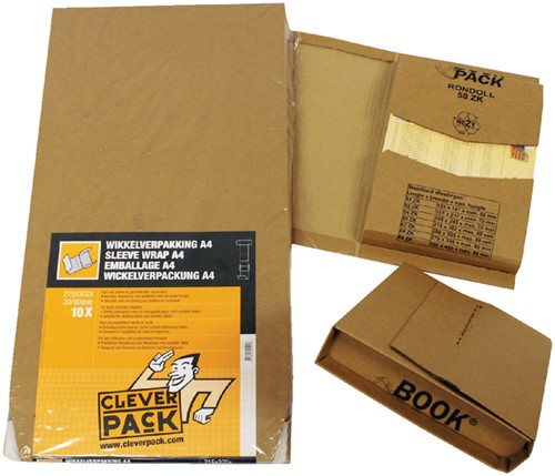 Wikkelverpakking CleverPack A5 zk 25st bruin 25 Stuk-2