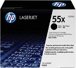 Tonercartridge HP CE255X 55X zwart 1 Stuk