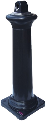 Asbak Rubbermaid Groundskeeper Tuscan zwart 1 Stuk-3