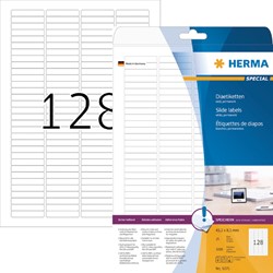 Etiket HERMA 5071 43.2x8.5mm dia wit 3200stuks 25 Vel