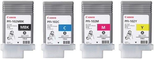 Inktcartridge Canon PFI-102 blauw 1 Stuk-2