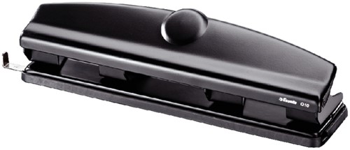 Perforator Esselte Q10 4-gaats 10 vel zwart 1 Stuk