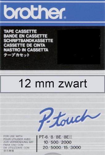 Labeltape Brother Ptouch TC101 12mm transparant 1 Stuk