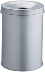 Papierbak+vlamdover VepaBins 15l rnd 26cm grijs 1 Stuk