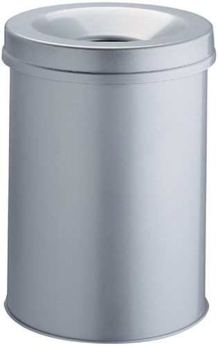 Papierbak+vlamdover VepaBins 15l rnd 26cm grijs 1 Stuk
