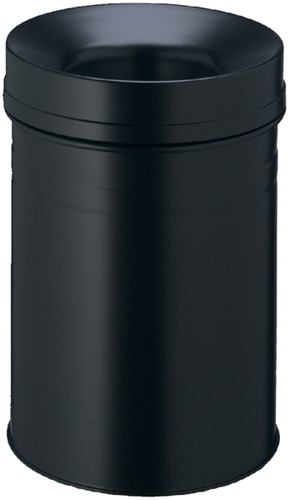 Papierbak vlamdover Durable 3325 01 15 liter zwart 1 Stuk