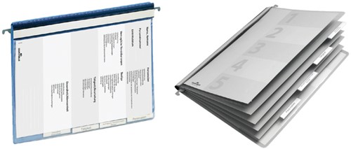 Personeelsmap Durable 5 vakken hangrail blauw 1 Stuk-2