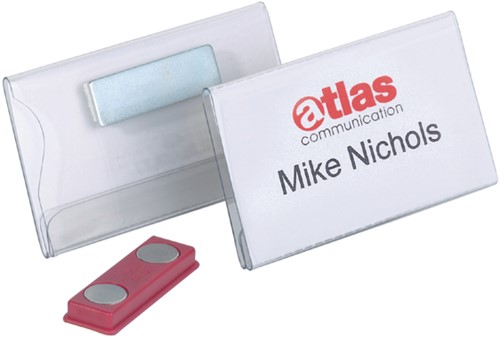 Badge Durable 8116 vlak met magneet 40x75mm 1 Stuk